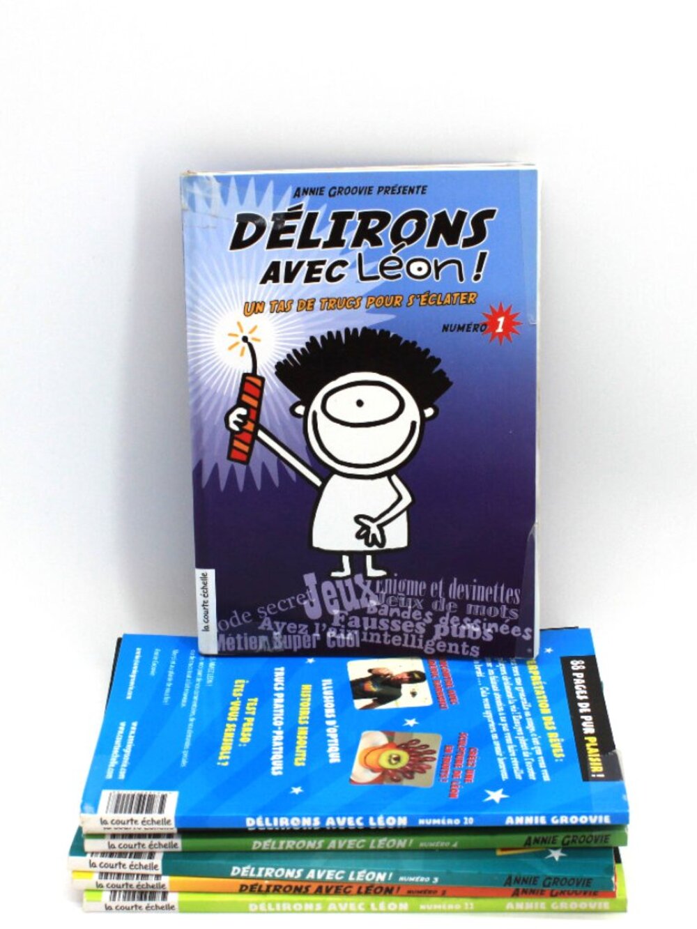 Lot 7 Books Livres Délirons Avec Léon French
